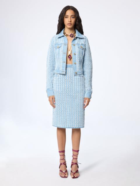 NINA RICCI Midi Denim Skirt