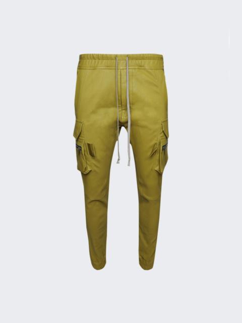 Rick Owens Mastodon Leather Cargo Pants Acid