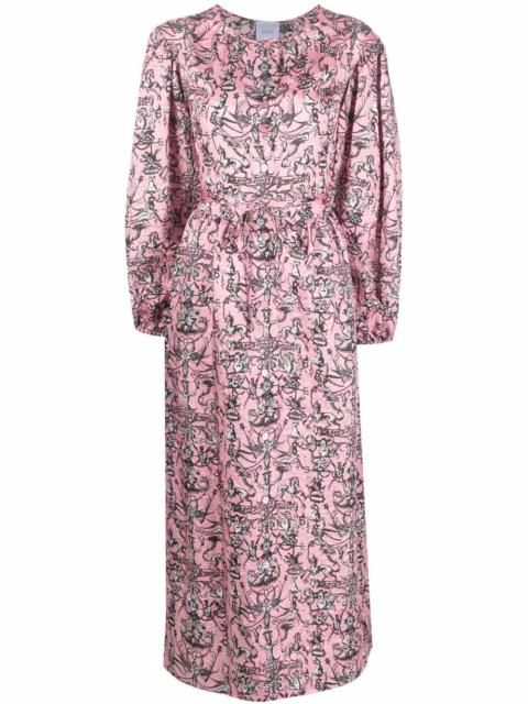 PATOU printed maxi shirt dress
