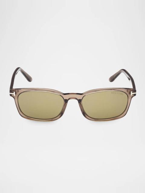 TOM FORD Miles 53MM Rectangular Sunglasses