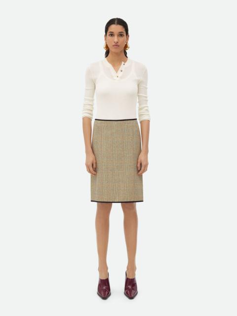 Prince Of Wales Wool Skirt