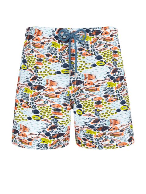 Vilebrequin Men Swim Shorts Ultra-light and Packable Fish Family