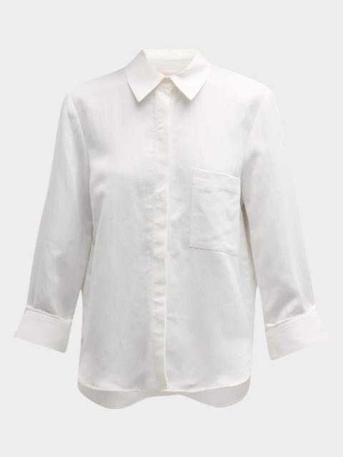 TWP Cotton Button-Front Boyfriend Shirt