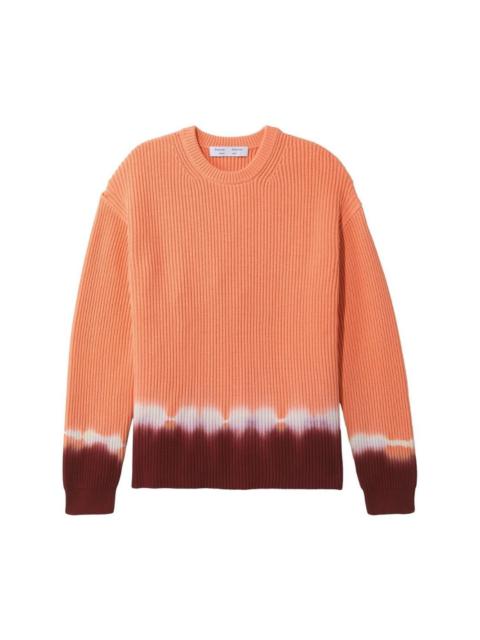 dip-dye knitted jumper