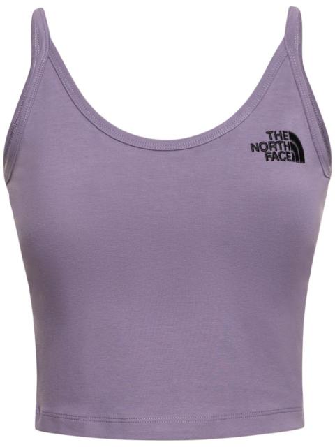The North Face Cropped cotton blend tank top