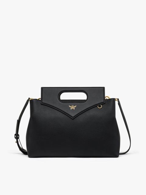 Soft Diamond Tote in Embossed Leather