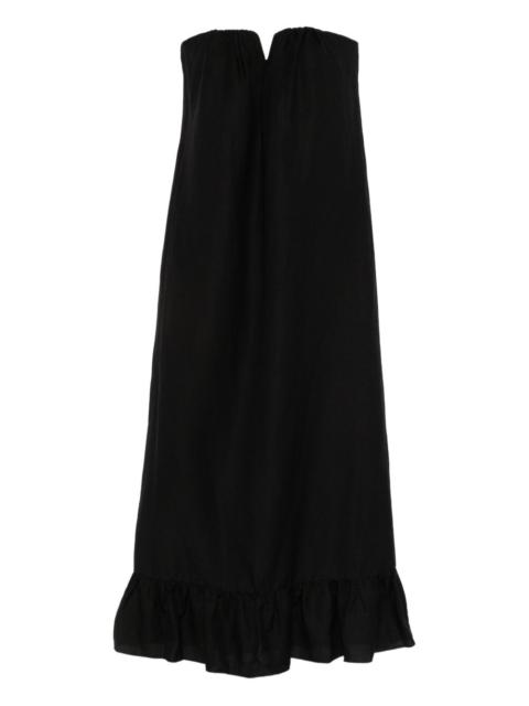 ADRIANA DEGREAS ruffled maxi dress
