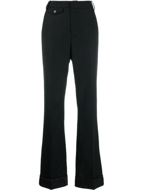 Zadig & Voltaire Poetia turn-up hem gabardine trousers