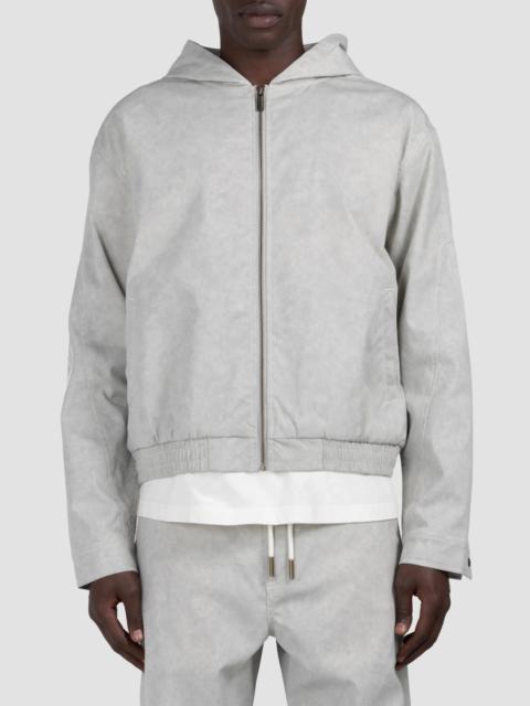 HONOR THE GIFT Men's Embroidered Twill Hooded Jacket - Stone