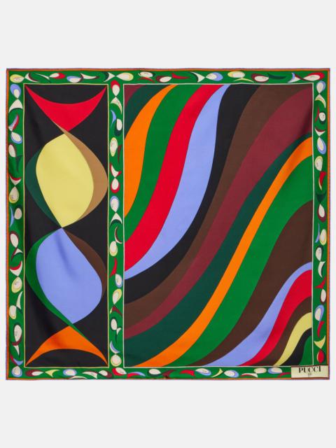 PUCCI Pesci silk twill scarf