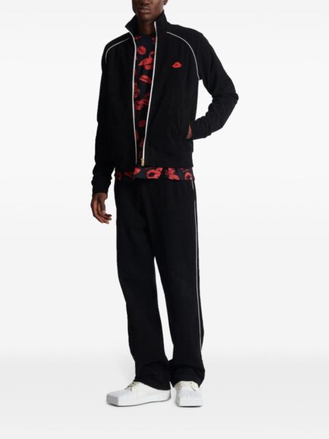 Balmain kiss-monogram jersey tracking jacket