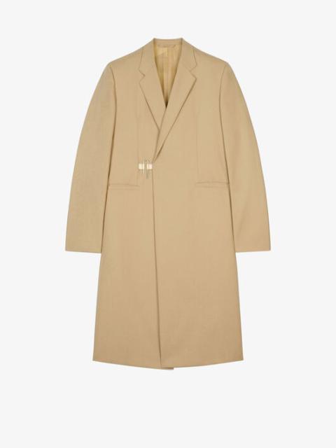 Givenchy COAT IN COTTON GABARDINE WITH PADLOCK