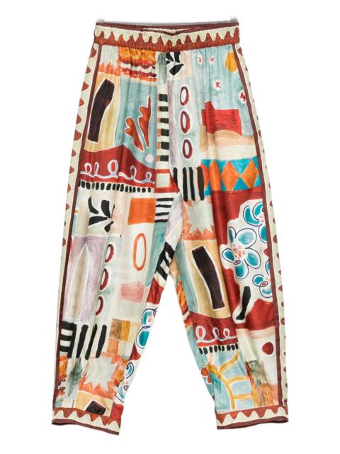 ALÉMAIS Alemais Michelle Elasticated-waisband Trousers