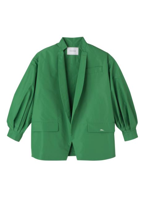 Longchamp Kimono jacket Green - Technical taffeta