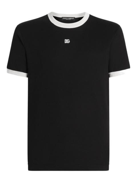 Dolce & Gabbana logo-embroidered T-shirt
