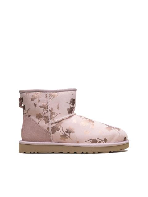 UGG floral foil mini boots