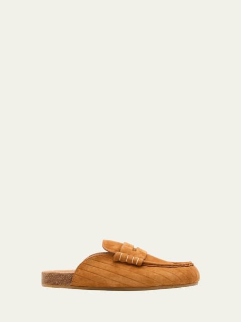 JW Anderson Suede Stitch Loafer Mules