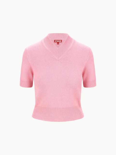 STAUD STAUD SULLIVAN TOP DAMASK PINK