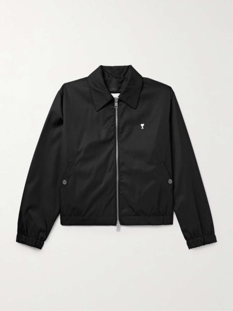 Logo-Embellished Satin-Twill Blouson Jacket