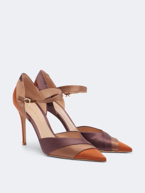 Gianvito Rossi Sofia D'Orsay satin pumps
