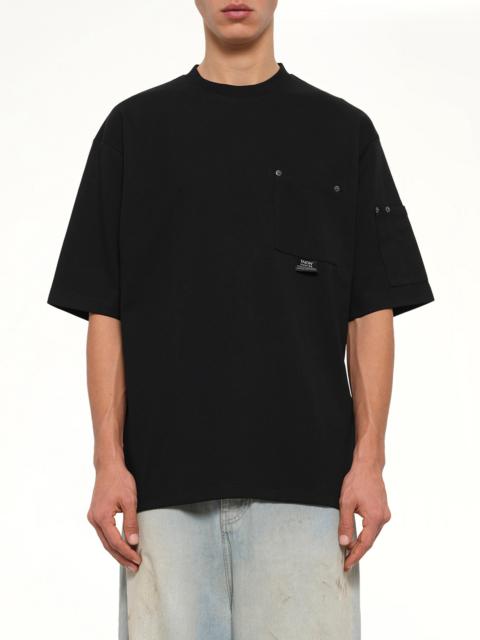 TAION Work Libet Pocket T-Shirt in Black