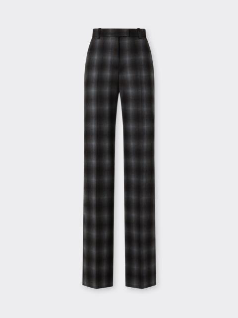 Ferrari Tartan Wool Flannel Trousers