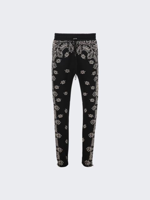 AMIRI Bandana Bleach Sweatpants Black
