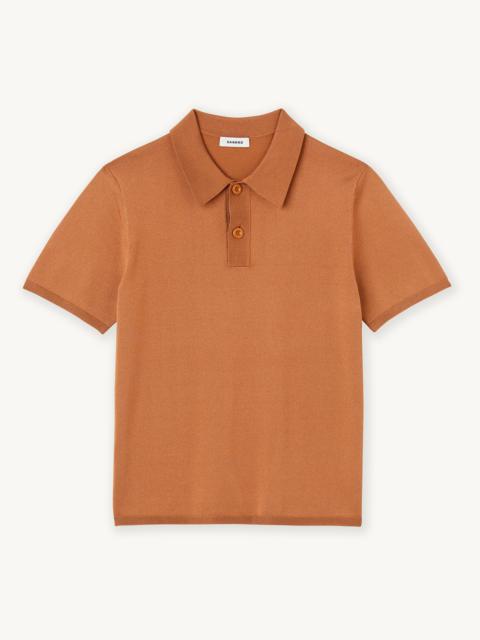 Sandro Knitted polo shirt