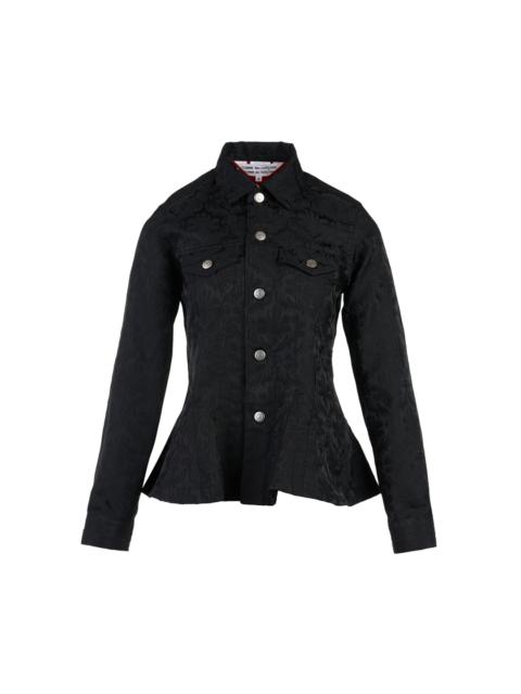 Comme des Garçons Comme des Garçons Jacquard Peplum Jacket