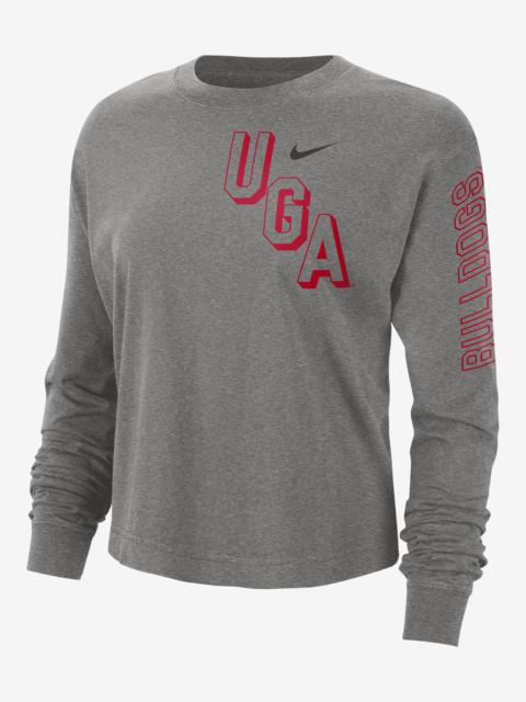 Georgia Heritage Nike Women's College Boxy Crew-Neck T-Shirt