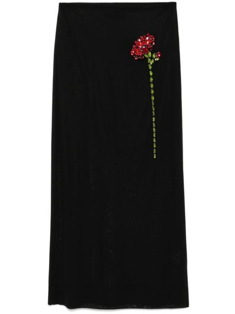 Simone Rocha sheer column skirt