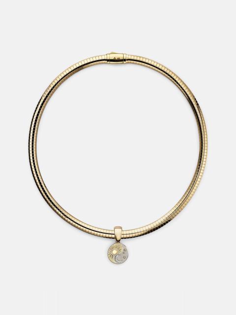 FOUNDRAE Balance - Foundational Keys 18kt gold and white gold necklace with diamonds