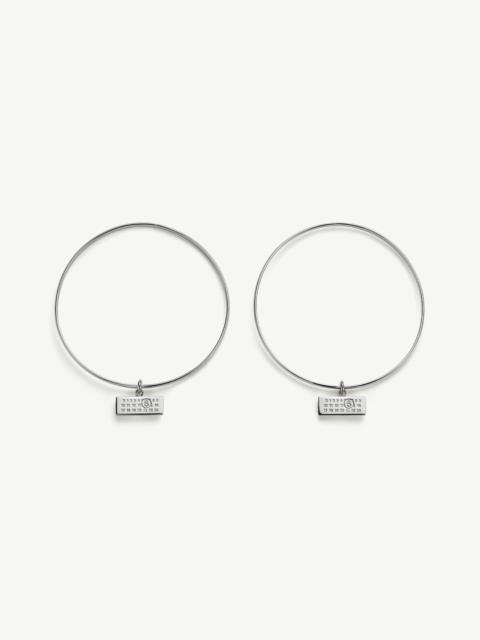 MM6 Maison Margiela 3 tubing earrings