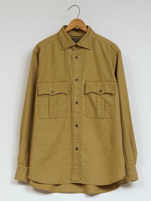Nigel Cabourn Army Shirt Fade Cloth in Khaki