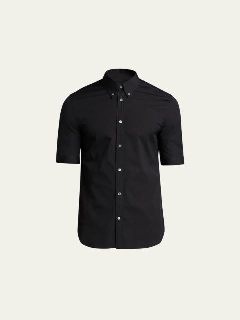 Alexander McQueen Men's Basic Point-Collar Sport Shirt