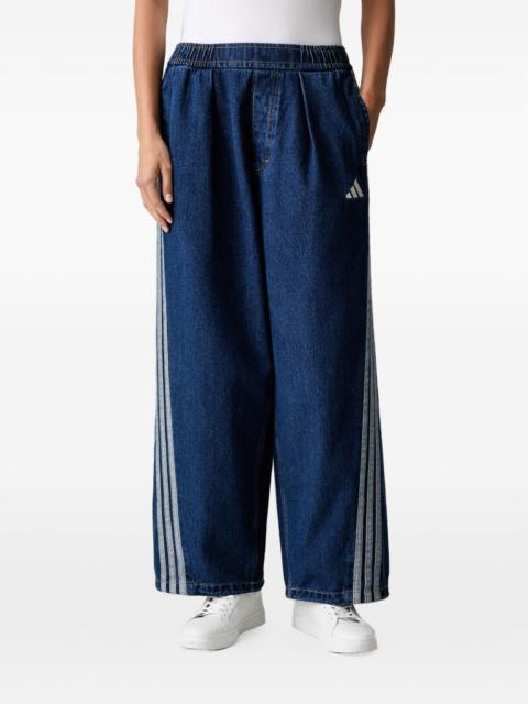 adidas Stadium Washed side-stripe loose fit pants