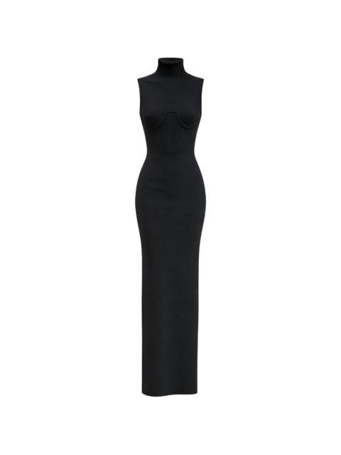NENSI DOJAKA Gwyneth turtleneck maxi dress