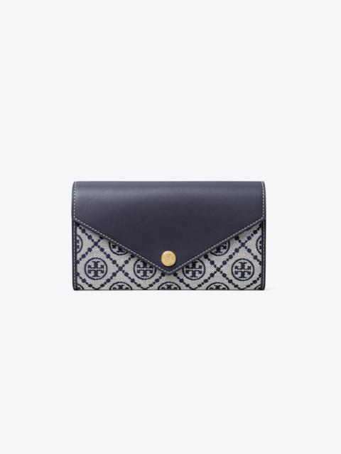 TORY BURCH T Monogram Wide Envelope Wallet