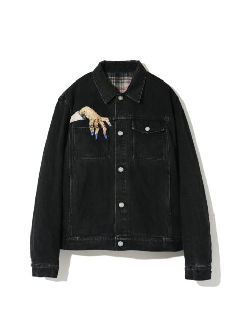 UNDERCOVER Hand Denim Jacket | forward | REVERSIBLE