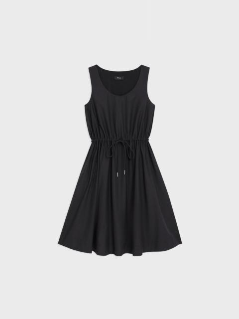 Sleeveless Drawstring Dress in Cotton-Blend