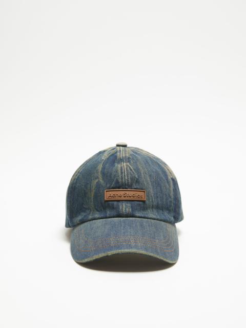 Acne Studios Denim logo cap - Dark Blue