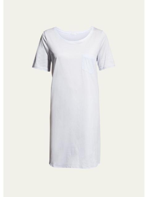 HANRO Cotton Deluxe Short-Sleeve Big Sleepshirt