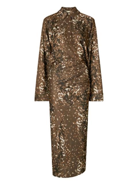 TORY BURCH abstract print long sleeves dress