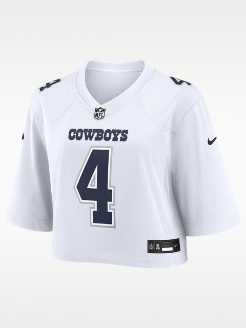Nike Dak Prescott Dallas Cowboys Women's Nike NFL Cropped Tundra Game Jersey