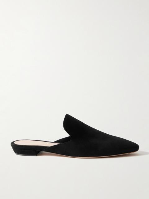 Gianvito Rossi Raja Suede Slippers