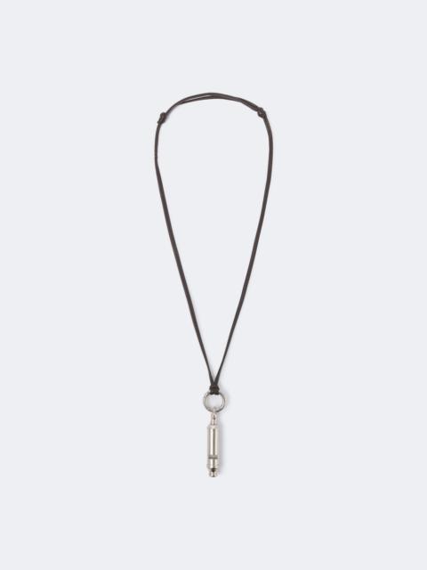 Lemaire Acme leather pendant necklace