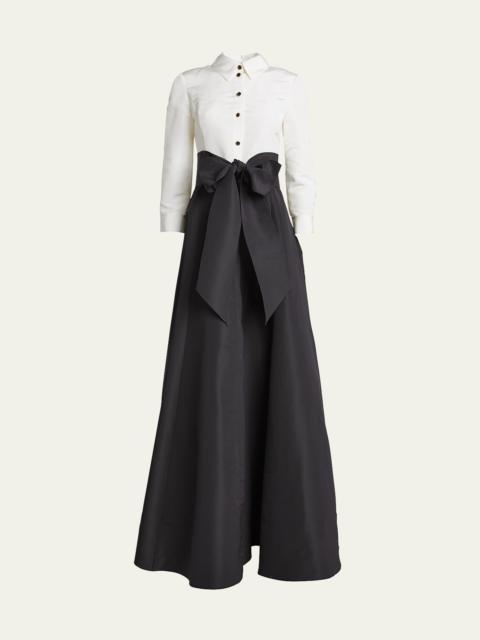 Icon Two-Tone Trench Gown