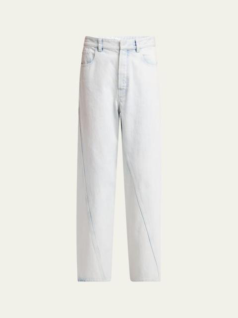Alaïa Twisted Seam Mid-Rise Jeans