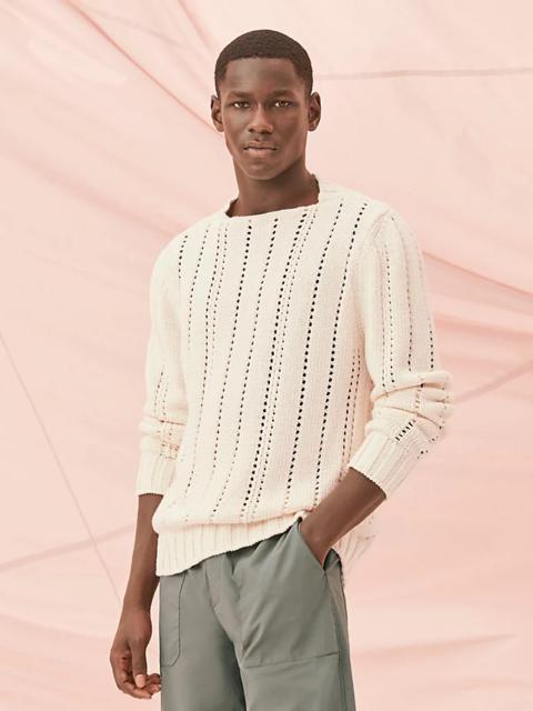 Hermès "Cotes d'ete" boatneck sweater