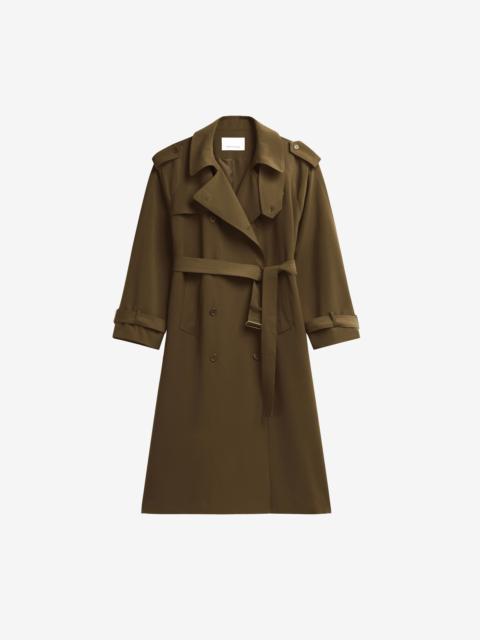 The Frankie Shop Veyron Trench Coat - Khaki